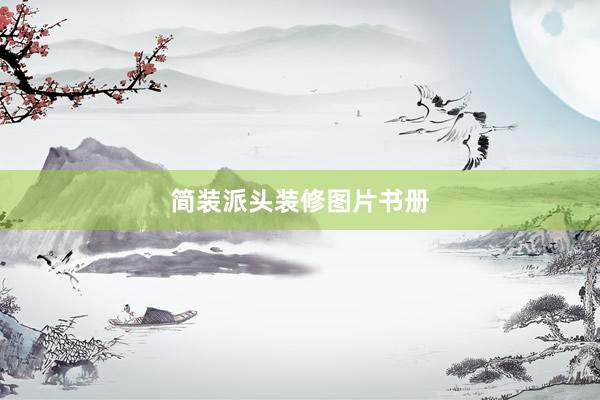 简装派头装修图片书册